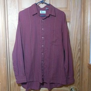 Kenny Rogers Mens Plaid Shirt Size L